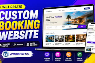 build booking website hotel boking website book author on wix or wordpress