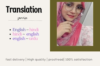 manually translate english to hindi and hindi to english