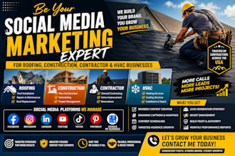 be your social media marketing for roofing construction contractor hvac roofing