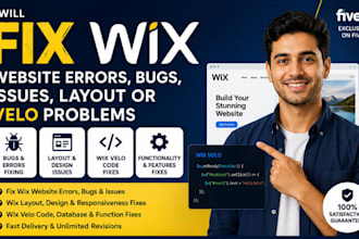 fix wix website errors, wix bugs, wix issues, wix layout or velo problems