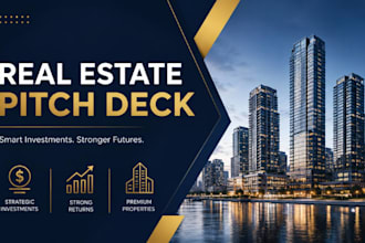create real estate pitch deck for crowdfunding reit and property investment