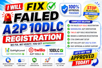 do a2p 10dlc registration gohighlevel a2p fix failed twilio a2p 10dlc