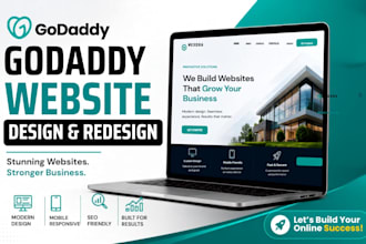design godaddy website, redesign godaddy website expert