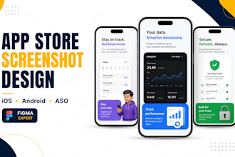 custom app store screenshots playstore ios preview aso design feature graphics