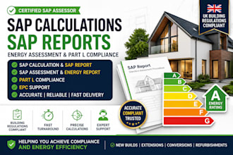 prepare sap reports and energy calculations for building regulations