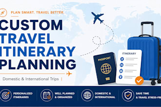 create a custom travel itinerary for your trip