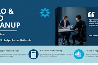 do expert xero cleanup and bookkeeping, and financial reporting