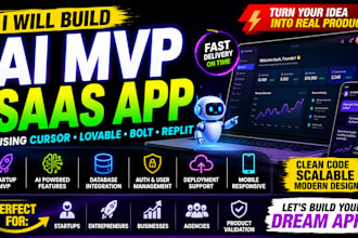 build ai mvp saas app using cursor bolt lovable and replit