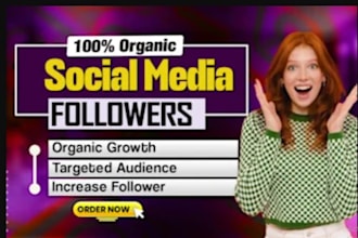 grow social media followers for facebook, instagram, tiktok, linkedin, twitter