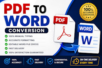 convert PDF to word manually and accurately