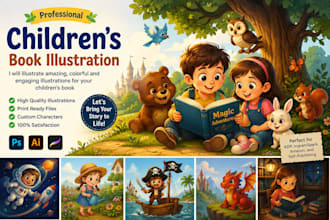 design unique storybook characters for children books
