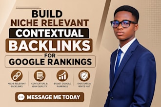 build niche relevant contextual backlinks for google rankings