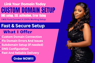 connect custom domain, fix dns, SSL, and website domain issues