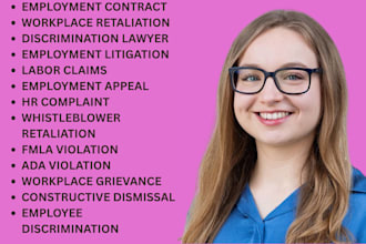 be your employment lawyer for workplace disputes, harassment, and labor claims