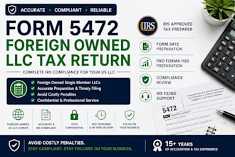 prepare form 5472 for foreign owned US llc