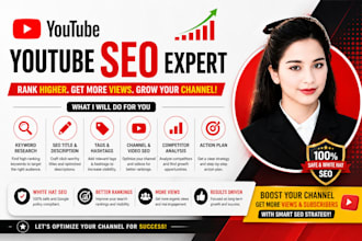 do youtube SEO for videos and channels
