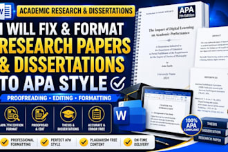 fix and format academic research papers