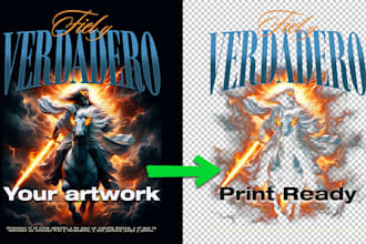 convert your artwork to halftone dtf and dtg print ready file