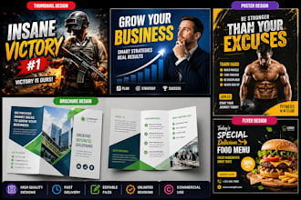 create ai thumbnails, posters, flyers, and brochures