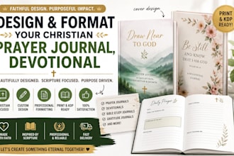 design and format your christian prayer journal, devotional