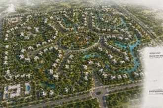 design 3d resort masterplan urban planning real estate aerial site plan render