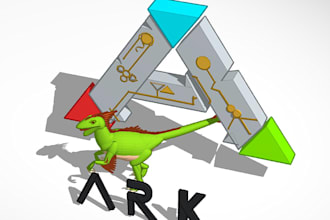 create custom 3d thumbnails for ark survival evolved
