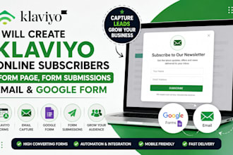 create klaviyo online subscribers form page form submissions email google form