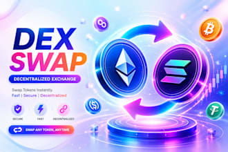 develop a secure decentralized swap, dex exchange platform