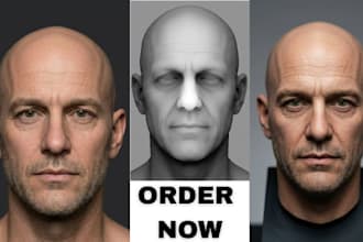 convert 2d to 3d head model 2d to 3d character model picture to 3d model