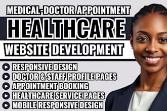 healthcare website, medical and clinic website, doctor appointment website