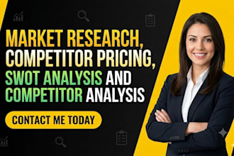 do saas market research, competitor analysis, industry benchmarking and pricing