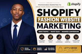 do shopify fashion store promotion boost shopify traffic clothing store sales