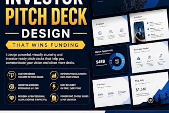 develop a professional pitch deck design