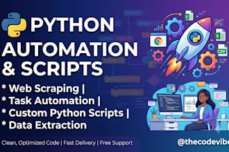 write custom python scripts for automation