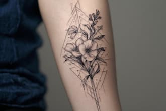 create a minimalist fine line tattoo design