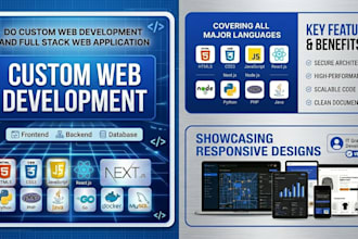 do custom web development and full stack web application