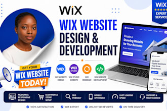 design wix website, wix studio website, wix redesign, wix website development