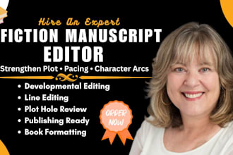 edit your fantasy book or ebook for stronger pacing ,character arcs and flow