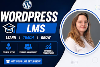build wordpress lms website with learndash, tutor lms, buddyboss and masterstudy