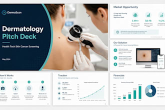create dermatology pitch deck  health tech skin cancer screening pitch deck