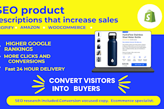 write SEO product descriptions increase conversions