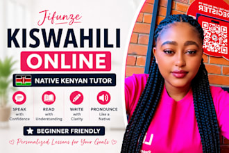 teach kiswahili online to beginners and students