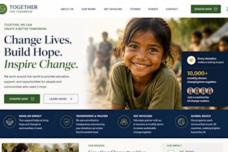 design squarespace nonprofit website donation fundraising