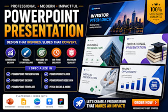 powerpoint presentation design slides redesign pitch deck sales presentation