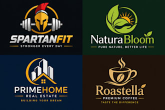 design a custom modern geometric logo for your brand