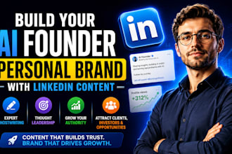 build your ai founder personal brand with linkedin content