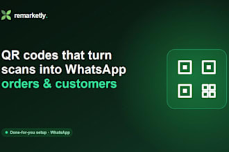 set up a whatsapp qr code ordering and menu system