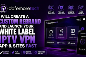 create a custom iptv logo, site , vpn, xciptv tivimate ibo player