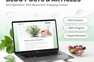write engaging blog posts for health and wellness