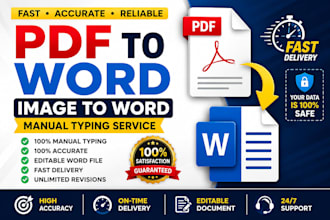type scanned documents manually